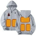 thumbnail image 4 of Sudadera con capucha térmica de invierno para niños y niñas, con control de temperatura y cremallera, 4 of 9