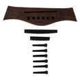 thumbnail image 1 of Weiweiguan 1 Set Folk Guitar Bridge Saddle and Nut Bridge Pin Kit Guitar Repair Tools, 1 of 6