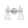 thumbnail image 2 of Millennium Lighting  Camellia 2/3/4 Light Vanity Fixture 2 Light - Brushed Nickel, 2 of 5