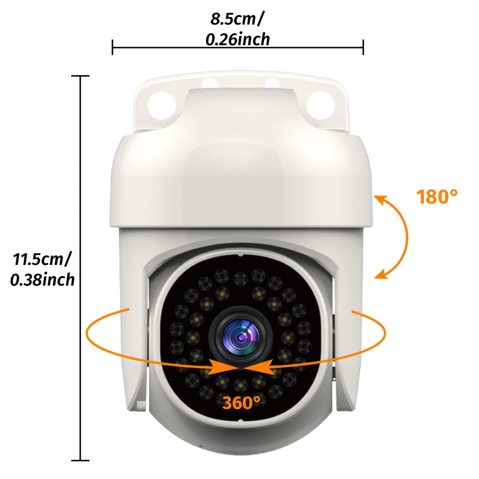 Smart AI Wireless Security Camera: FHD Video, WiFi, Night Vision, App Control, Two-Way Audio, Motion Detection Alarm for Home, Business, Elderly, Pets, Baby Monitoring