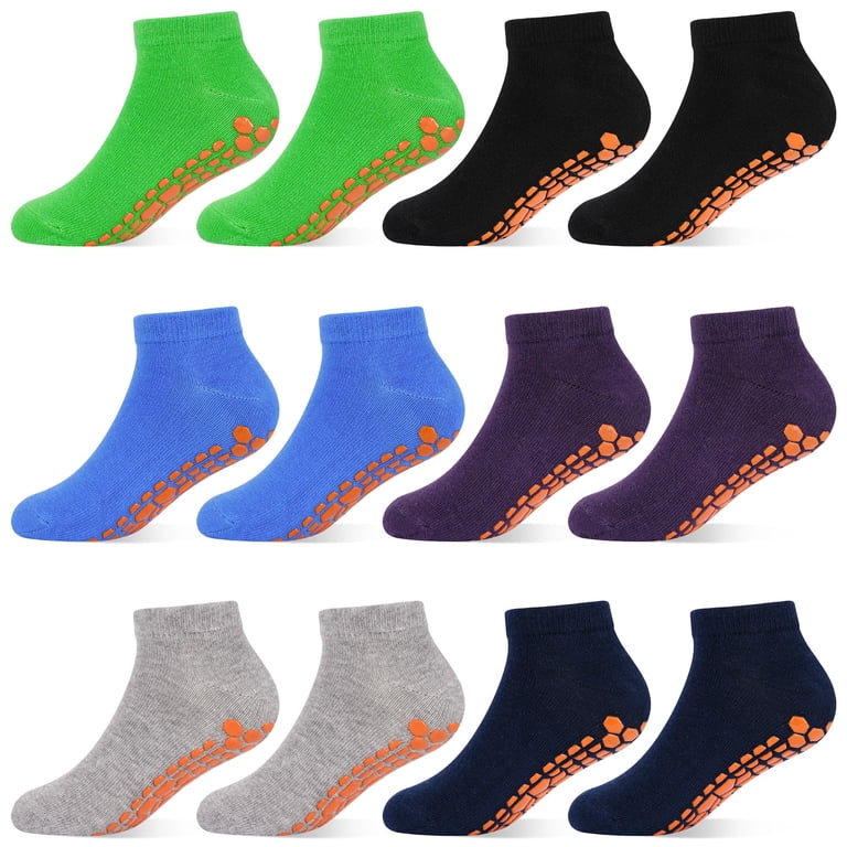 Hycles Boys Girls Non-Slip Ankle Socks 6-Pair Pack photo 1