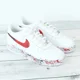 thumbnail image 5 of Ni&ke Air Force 1 Custom Red Black Splatter Swoosh White Shoes Mens Womens, 5 of 6