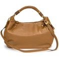 thumbnail image 2 of Michael Kors Collection Barley Tonne Brown Large Slouchy Hobo Leather Bag Handbag New, 2 of 5