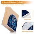 thumbnail image 5 of Yayeee Napkin Holder for Table Kitchen Paper Tissue Organization, Blue Owl Pattern, 5 of 8