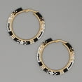 thumbnail image 6 of Native Beaded Stainless Steel Hoop Earrings - Handmade, 6 of 11