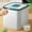 White, variant on 5kg Rice Storage Container with Press-Open Lid | Airtight Food Storage Bucket with Double Silicone Seals & Measuring Cup | Household Kitchen Grain Dispenser for Flour & Cereals