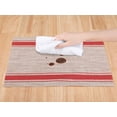thumbnail image 3 of REGALWOVEN Placemats Set of 6 Vinyl Placemats for Kitchen Dining Table Decor Washable Heat Resistant Table Placemats Wipeable Table Mat Red 18*12in, 3 of 7