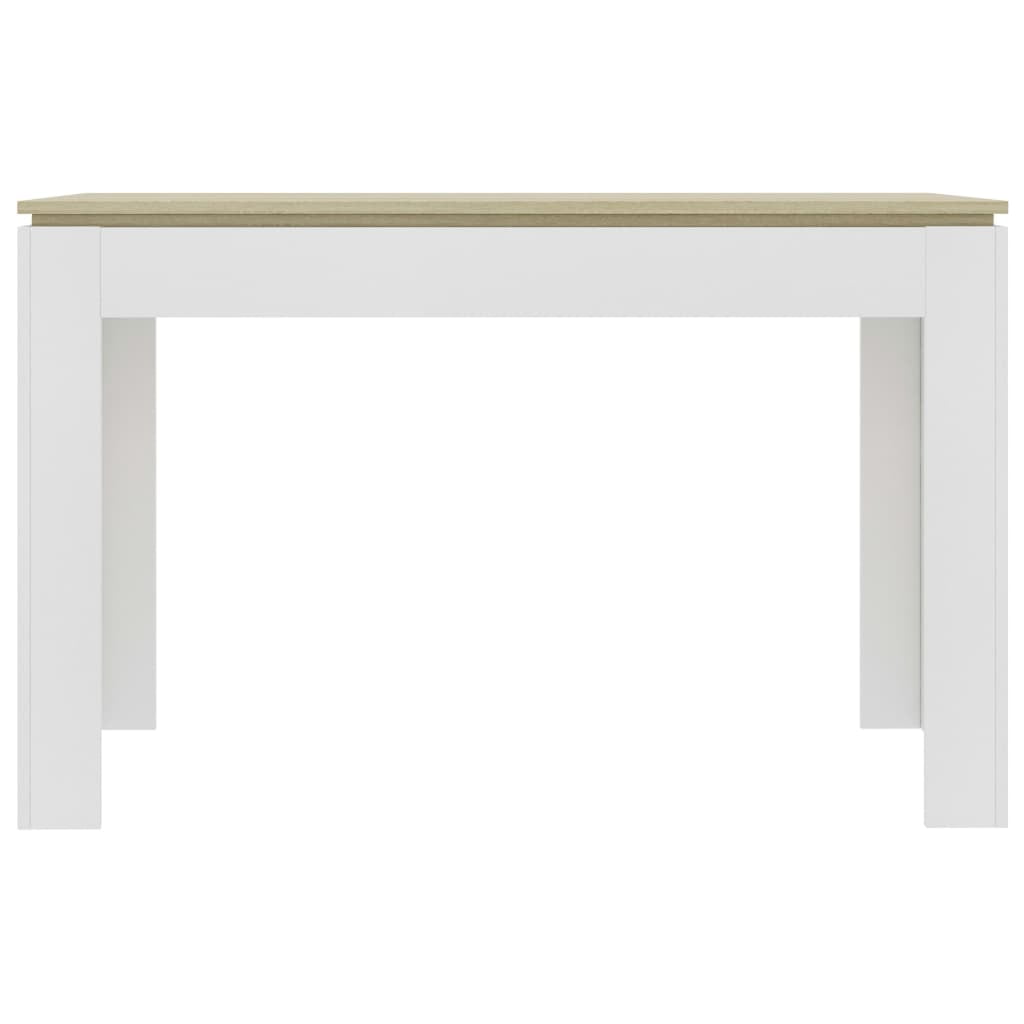 Kepooman Rectangle Dining Table, Home White Dining Table for Kitchen Living Room, Wood Color and White Kepooman Rectangle Dining Table, Home White Dining Table for Kitchen Living Room, Wood Color and White