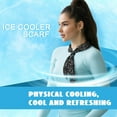thumbnail image 5 of 6 Pcs Cooling Neck Wraps Neck Cooler Cooling Scarf Neck Cooling Bandana for Women Men Hot Weather Outdoor Activities Cooler, 5 of 6