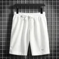 thumbnail image 3 of Pantalones cortos para hombre holgados, holgados, largos, de gran tamaño, para hombre, bermudas anchas, gráficos, vintage, personalizables, básicos, tallas XL, ropa de calle, talla XXL, 3 of 4