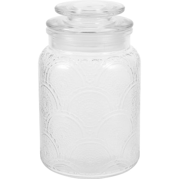 Worgeous Kitchen Storage Jars Airtight Glass Containers Clear 1Set