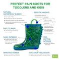 thumbnail image 3 of Oaki Kids Waterproof Rubber Rain Boots with Easy-On Handles, 3 of 3