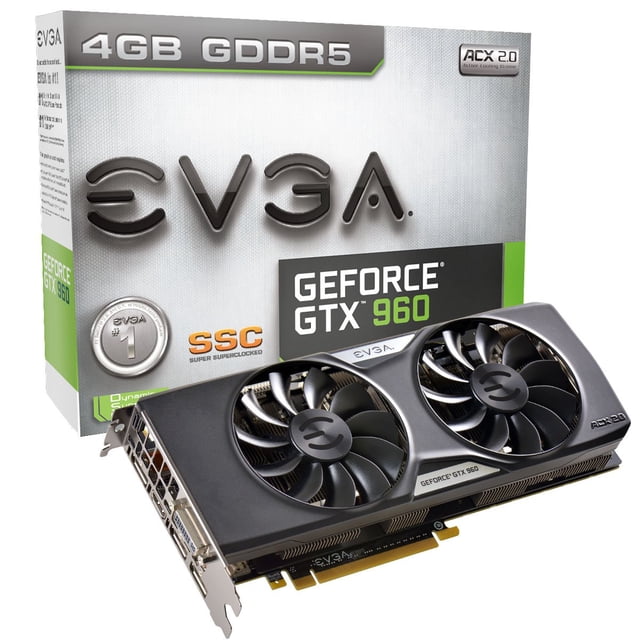 Tarjeta gráfica EVGA GeForce GTX 960 4GB SSC GAMING ACX 2.0+