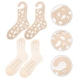 thumbnail image 4 of 4pcs Weave Knitting Sock Tools Wood Sock Blockers DIY Sock Knitting Models Knitting Molds, 4 of 5