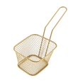 thumbnail image 1 of Cesta para freír portátil para freír patatas fritas, ensaladas, fideos y albóndigas. áurea pequeña, 1 of 9