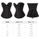 thumbnail image 4 of Lace-Up Corset, Women Gothic Satin Brocade Stays Corsetpangjing, 4 of 4