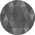 thumbnail image 1 of Ahgly Company Machine Washable Indoor Round Transitional Platinum Gray Area Rugs, 3' Round, 1 of 7