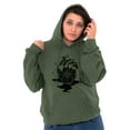 thumbnail image 3 of Diamond Bleeding Heart Compass Unisex Plus Fleece Graphic Hoodie Brisco Brands 5X, 3 of 5