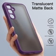 thumbnail image 4 of JETech Matte Case for Samsung Galaxy S23 FE 6.4-Inch with Upgraded Camera Protection, Translucent Frosted Matte Back Shockproof Protective Phone Cover (Deep Purple), 4 of 6