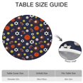 thumbnail image 6 of Football Baseball Pattern Round Fitted Tablecloth with Elastic Edge,Dining Table Cover Waterproof,Outdoor Round Tablecloth for Camping,Dining,Indoor and Outdoor, 6 of 7