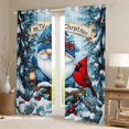 thumbnail image 2 of Castle Fairy Cute Gnome Cardinal Bird Curtains Pack Of 2 (42X84 Each) for Kids Children Boys Girls,Merry Christmas Curtains Blackout,Xmas Festival Theme Bedroom Curtains,Super Cozy Room Decor, 2 of 6