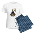 thumbnail image 5 of CafePress - Bee Yorkie Lover Women's Light Pajamas - Women's Short Sleeve Print T-Shirt and Pants Light Cotton Pajama Set, 5 of 7