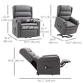 thumbnail image 3 of HOMCOM Power Lift Recliner Chair for Elderly Reclining Chair with Pockets, 3 of 9
