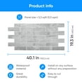 thumbnail image 3 of Smart Profile – 3D Wall Panels for Interior Decor Non-adhesive PVC - Size (40.1 x 19.3) Inches - 3D Wallpaper Faux Brick Paneling for Home & Office (Light Gray, 20), 3 of 6