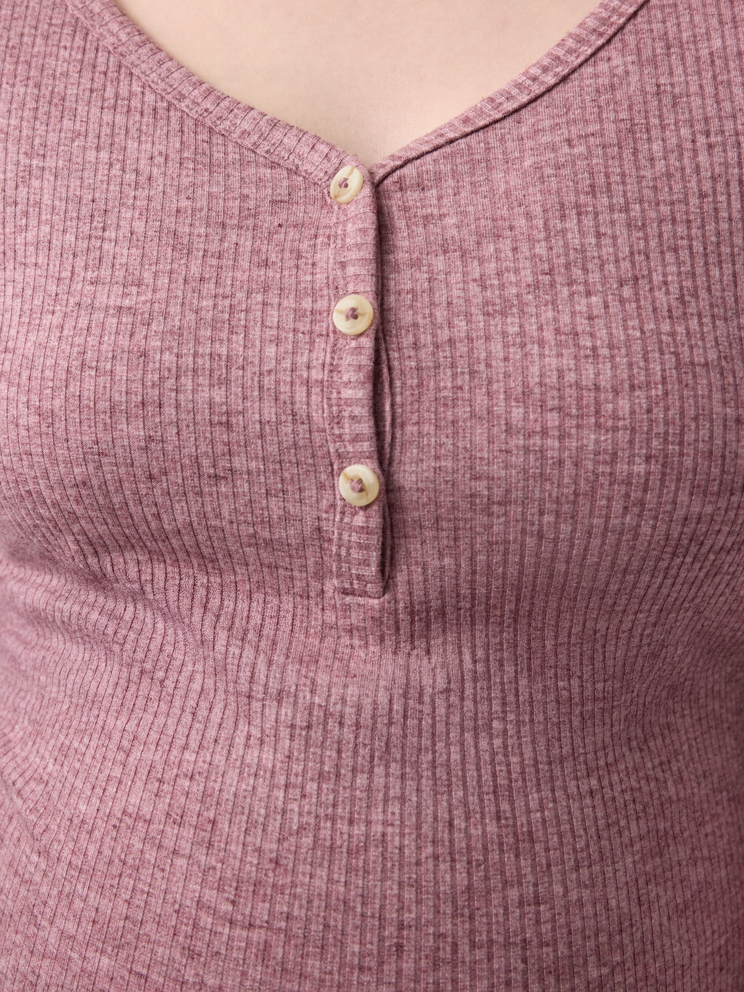 Ingrid & Isabel For Every Belly Women's Maternity Henley Shirt, Sizes S-XXL
