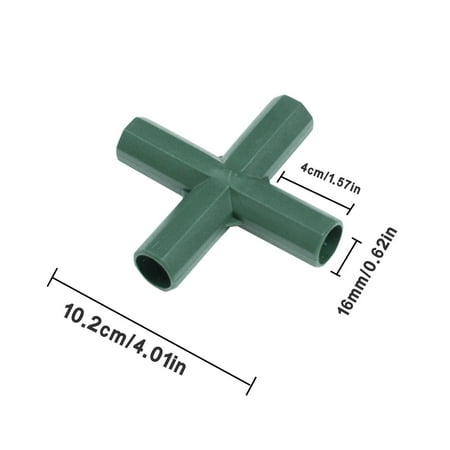 

5PCS Plastic Garden Plant Awning Joints Connector Frame Greenhouse Bracket Parts