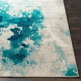 thumbnail image 4 of Mark&Day Area Rugs, 2x8 Perpignan Modern Aqua Runner Area Rug, Blue Taupe Cream Carpet for Hallway, Kitchen, Bedroom or Living Room (2'2" x 7'7" Runner), 4 of 7