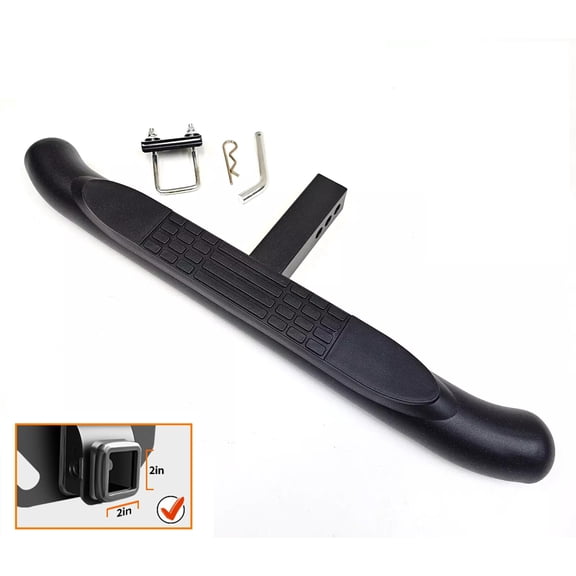 For 2" Receiver Truck Heavy Duty Steel Tow Hitch Step Bar Guard Black 30" x 3"