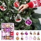 thumbnail image 1 of 12 bolas navideñas de plástico de 6 cm | Adornos ligeros y reutilizables para árbol de Navidad | Bolas de Navidad DIY para casa, oficina, boda, fiesta, festival, cumpleaños y aniversario, 1 of 9