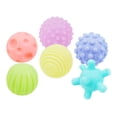 thumbnail image 2 of 6x Baby Textured Balls Set, Rubber Colorful Touch Hand Ball, Massage Soft Balls, Early Learning Grasping Skills SensoryToys 2 Yotijar Bolas de toque infantil, 2 of 8