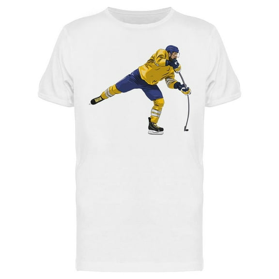 Offensive Ice Hockey Player T-Shirt Men -Image by Shutterstock, Male XX-Large