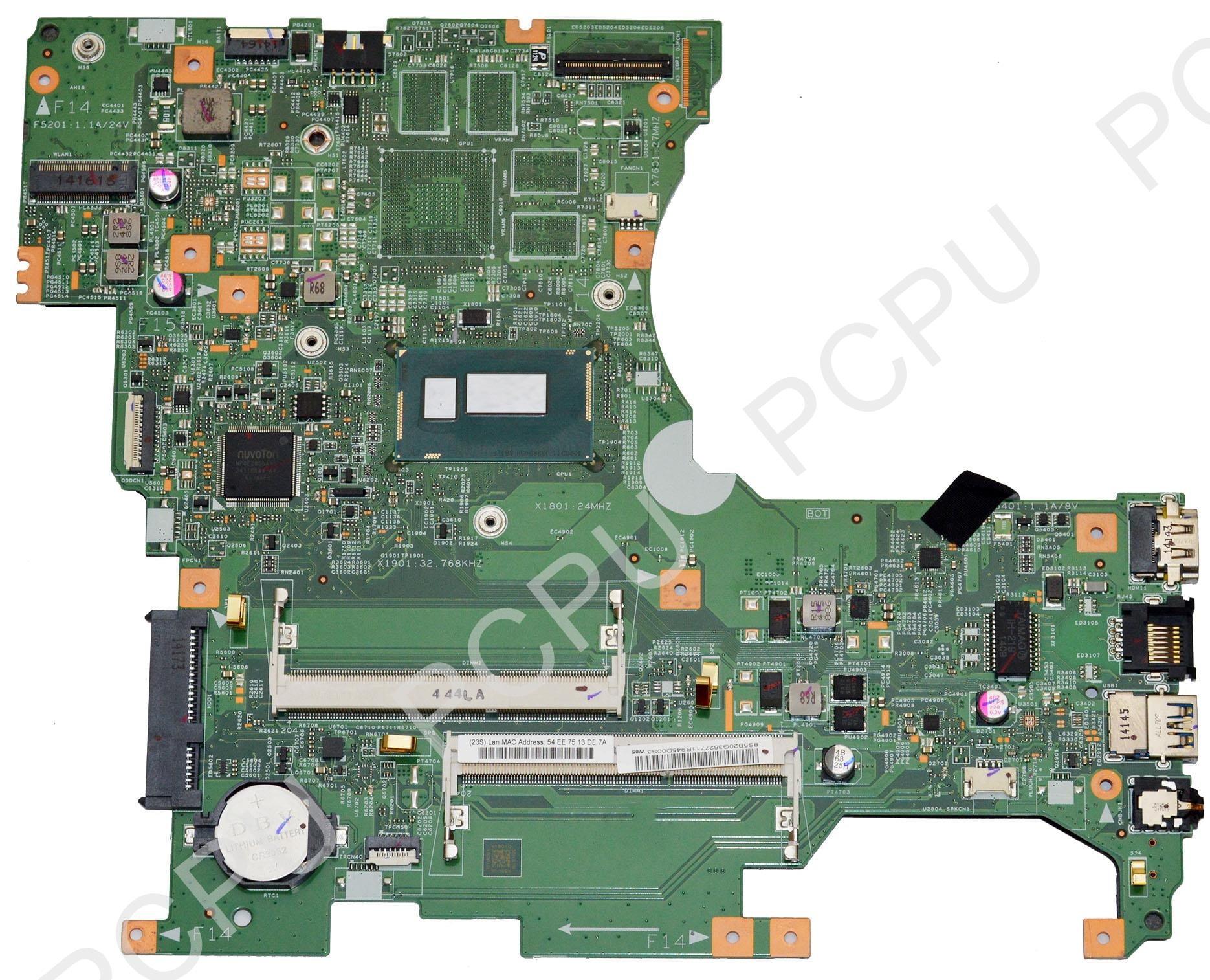 5B20G36277 Lenovo Flex 2 15 Laptop Motherboard w// Intel i5-4210U 1.7Ghz CPU