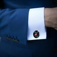 thumbnail image 3 of Flamingo Stylish Men's Cufflink Set for Formal Attire, Made of Stainless Steel, Ideal for Special Occasions, 3 of 6