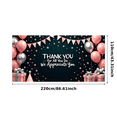 thumbnail image 1 of Decorative Design Thank You Banner Thank You Celebration Balloon Decor Star Pattern for Appreciation Ceremony Employee Recognition Gratitude Event, 1 of 4