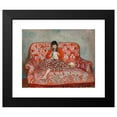 thumbnail image 2 of Henri Lebasque 24x20 Black Modern Framed Museum Art Print Titled - Young Girl Sewing on a Sofa (circa 1925), 2 of 5