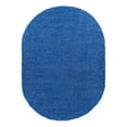 thumbnail image 3 of Unique Loom Solid Shag Collection Area Rug (7' 10" x 10' Oval Periwinkle Blue), 3 of 7