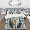 thumbnail image 2 of Designart "Minimalist Serenity Blue Dream Catcher I" Landscapes Bedding Covert Set - Dream Catcher Blue Spiritual Bed Set With 1 Sham, 2 of 6