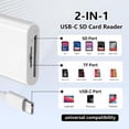 thumbnail image 2 of Lector de tarjetas SD SXRBSSM USB-C para iPhone 15/16/17, 2 of 9