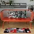 thumbnail image 4 of Red Black Grey White Kitchen Rug Set of 2, Modern Abstract Kitchen Floor Mat Rugs Carpet- Geometric Black White Red Kitchen Decor and Accessories Home Decoration- 17x30 and 17x47 Inch, 4 of 6