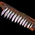thumbnail image 4 of Lot 5X Metal Spoon Fishing Lure Bass Bait Stainless Steel Split Ring Treble Hook, 4 of 11