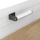 thumbnail image 4 of Wall Mounted Kitchen Paper Towel And Cling Film Dispenser With No Drill Installation Multi Function Rack For Cloth Storage And Roll Paper Organizer 12ml Glue, 4 of 6