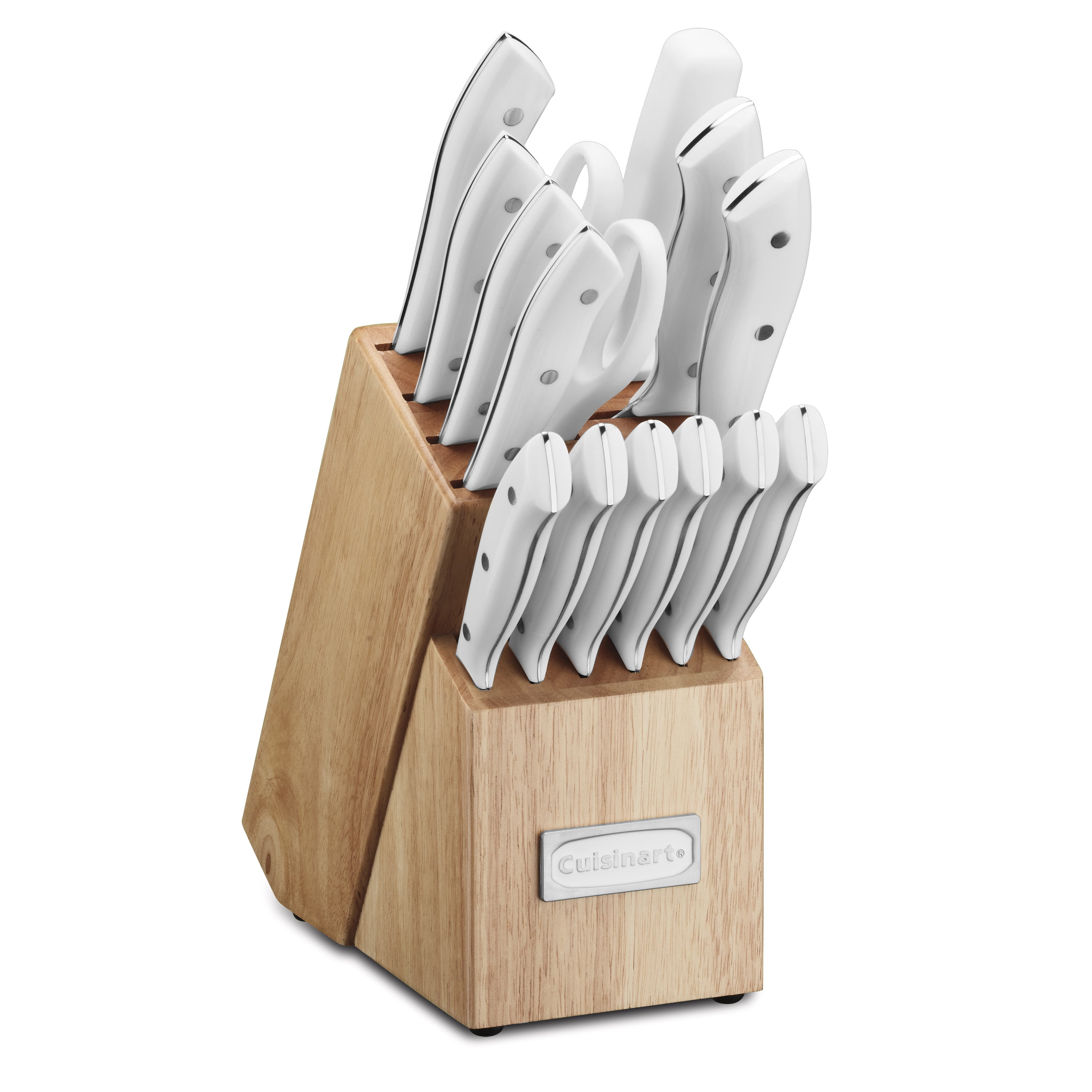 Cuisinart Color Pro Knife Block Set - White, Set of 4