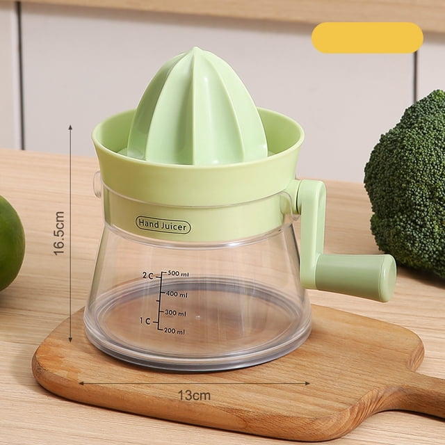 Citrus Juicer Squeezer Juicers Manual Hand Squeezer with Container Ergonomic Design Lemon Squeezer Portable Fruit Juicer For Celery Lemons Oranges Watermelons Carrots