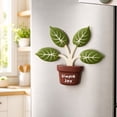 thumbnail image 3 of Cute Chip Clips Green Plant Shape Magnetic Chip Clips Heavy Duty Sealing Clips for Snack Bags Coffee Bags Food Storage Ideal for Home Kitchen Office Fridge Use, 3 of 5