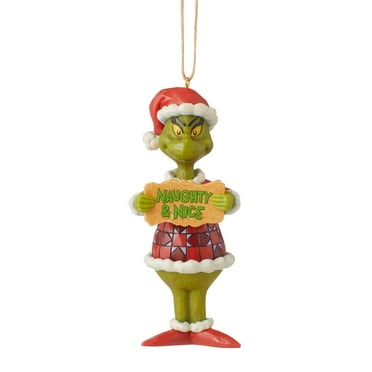 Enesco Grinch by Jim Shore Grinch Naughty and Nice PVC Hanging Ornament