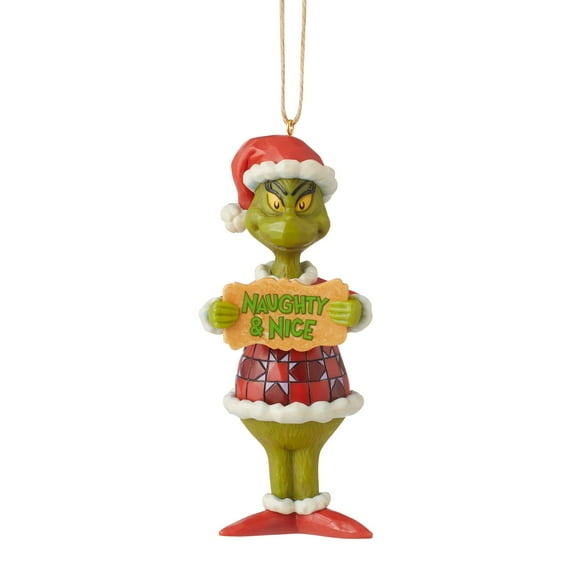 Enesco Grinch by Jim Shore Grinch Naughty and Nice PVC Hanging Ornament